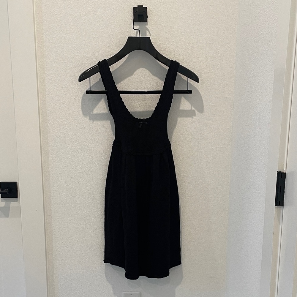 For Love & Lemons Black Sleeveless Knit Dress